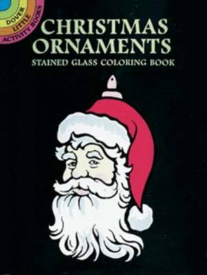 Christmas Ornaments. Stained Glass Coloring Book