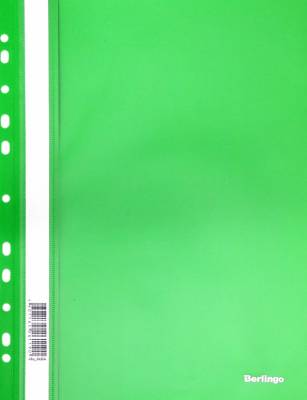 Папка-скоросшиватель, А4, зеленая